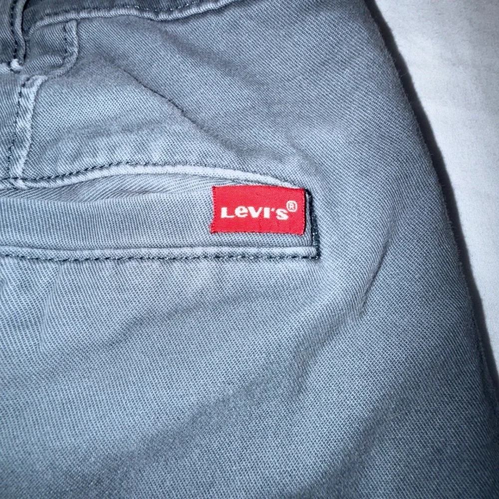 Levis XX Chino Standard Taper Pants Mens 38x32 Gray Twill 85226-0063 Casual
